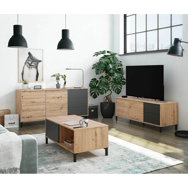 CaliCosy Dressoir met 3 laden l154 cm brooklyn 2937024 large