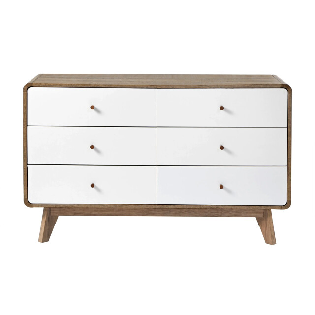CaliCosy Commode 6 laden houtdecor en wit albura 2948212 large