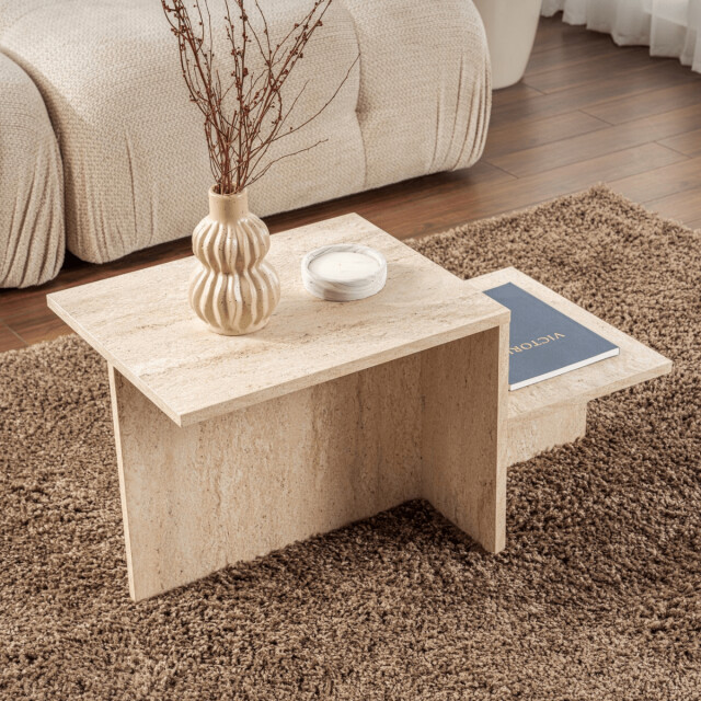 CaliCosy Salontafel 2 niveaus l80 cm harmony 3016932 large