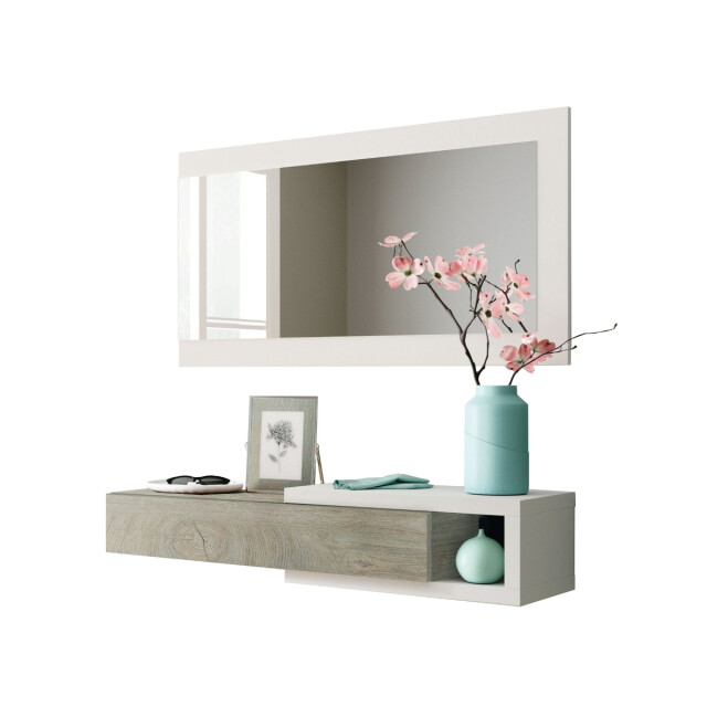 CaliCosy Hangende console omkeerbaar met 1 lade en 1 spiegel l95 cm noon 2982042 large