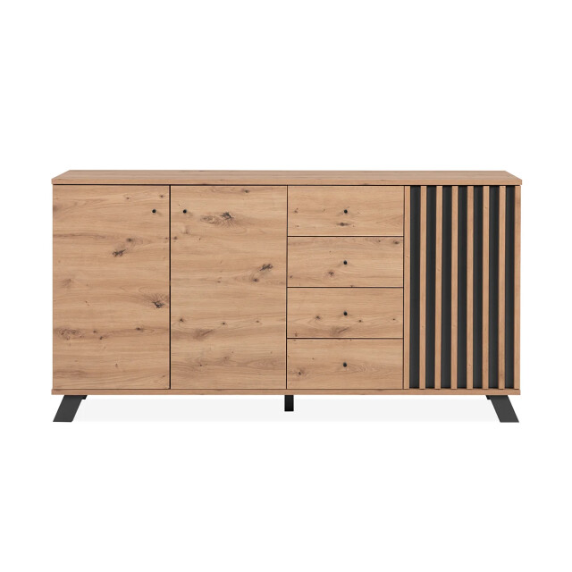 CaliCosy Buffet 3 deuren en 4 laden eikenhouten decor l160 cm lublin 2930159 large