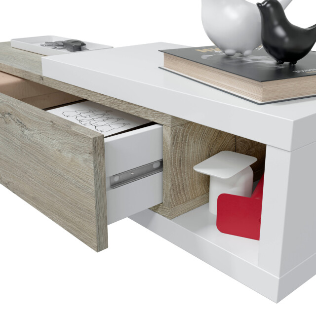 CaliCosy Hangende console omkeerbaar met 1 lade en 1 spiegel l95 cm noon 2982042 large
