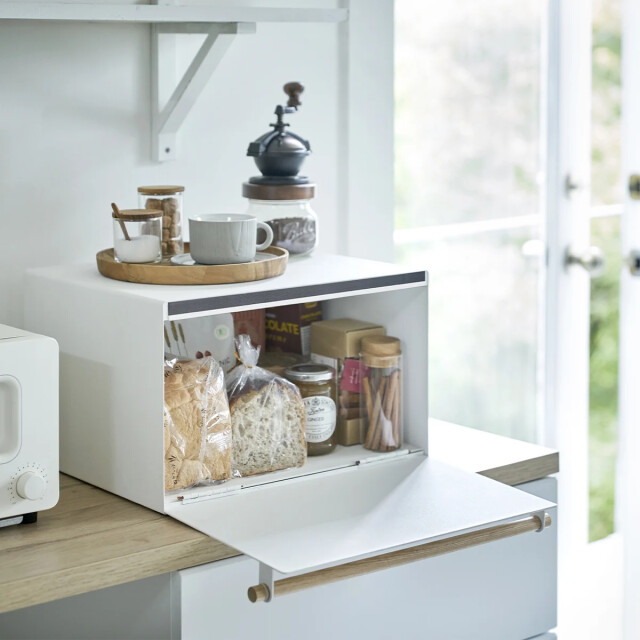 CaliCosy Witte opbergdoos met houten handvat l43 cm 2929499 large