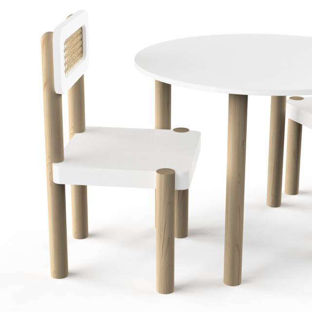 CaliCosy Set tafel & stoelen wit l60 cm ochna 3094606 large