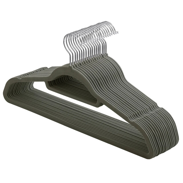 CaliCosy Set van 20 antislip fluweel hangers met draaibare haken 2929379 large