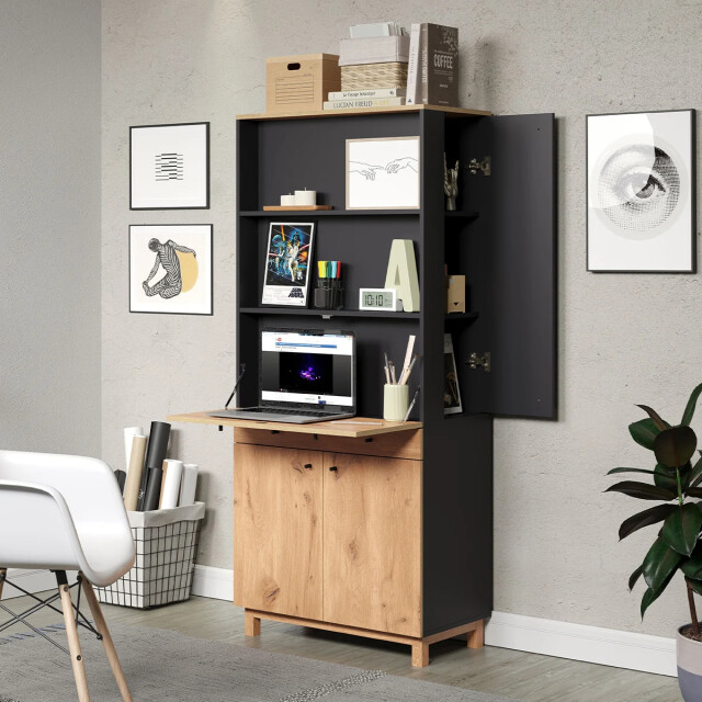 CaliCosy Bureau met multifunctionele opbergruimte h175 cm oplossing 2930380 large