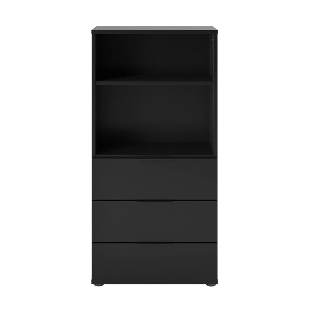 CaliCosy Ladenkast 3 lades 2 open nissen zwart l50 cm donker 2929819 large