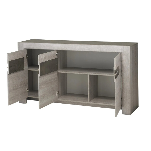 CaliCosy 3-deurs dressoir, eikenkleur gemaakt in frankrijk 2931979 large
