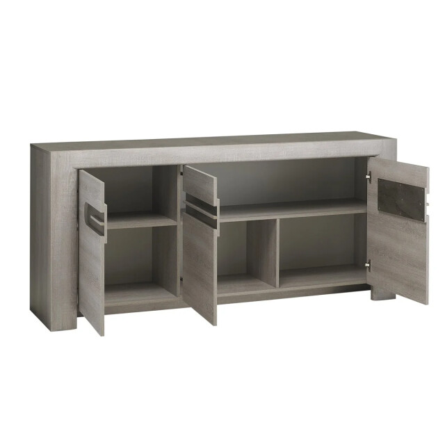 CaliCosy 3-deurs dressoir, eikenkleur gemaakt in frankrijk 2931979 large