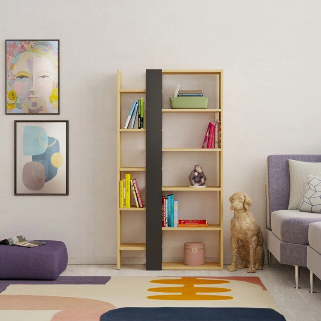 CaliCosy Boekenkast 5 planken l80 x h152 cm axel 2937365 large