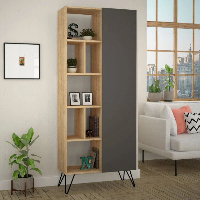CaliCosy Etagère 11 planken en 1 deur h190 cm jedda 2937484 large