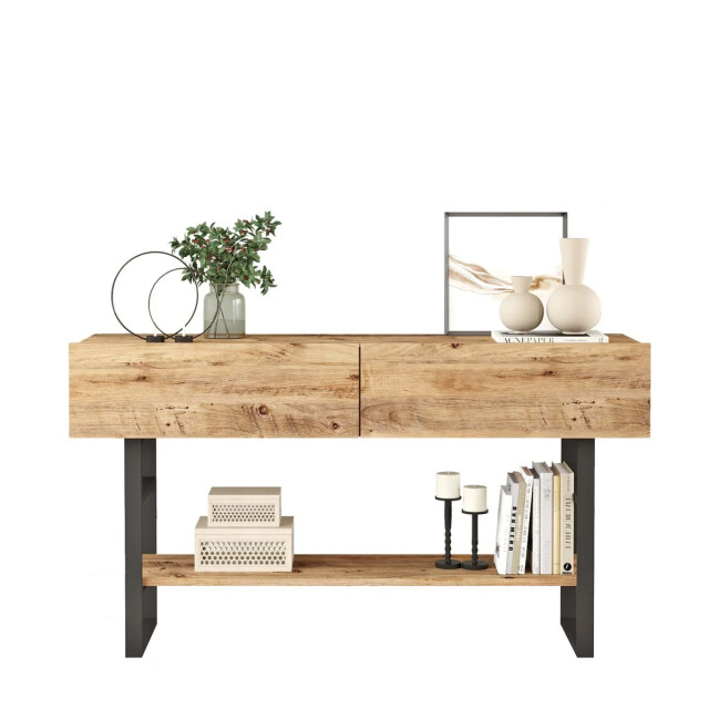 CaliCosy Console met 2 klepdeuren en 1 plank in atlantische den decor l138,8 cm 3042292 large