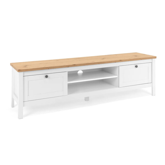CaliCosy Tv-meubel 2 laden l160 cm witte decoratie bergen 2929980 large