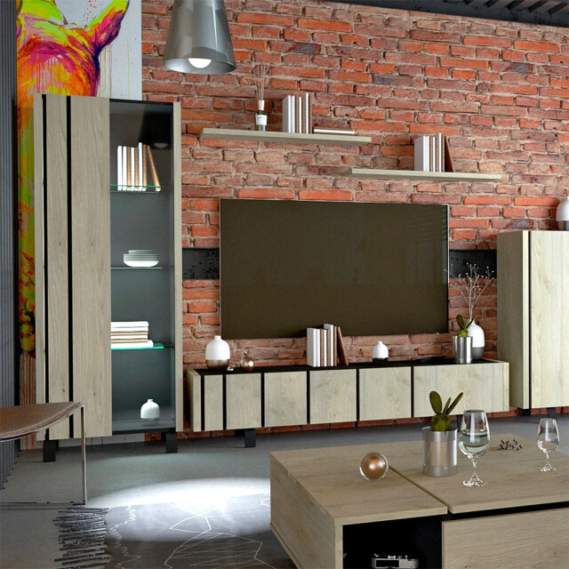 CaliCosy Boekenkast met 1 deur en vitrinekast rush franse productie 2931820 large