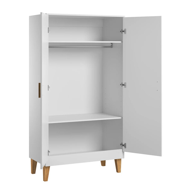 CaliCosy Kast met 2 deuren, 2 planken en 1 kledingstang l100 x h186.5 cm lounge 2937585 large