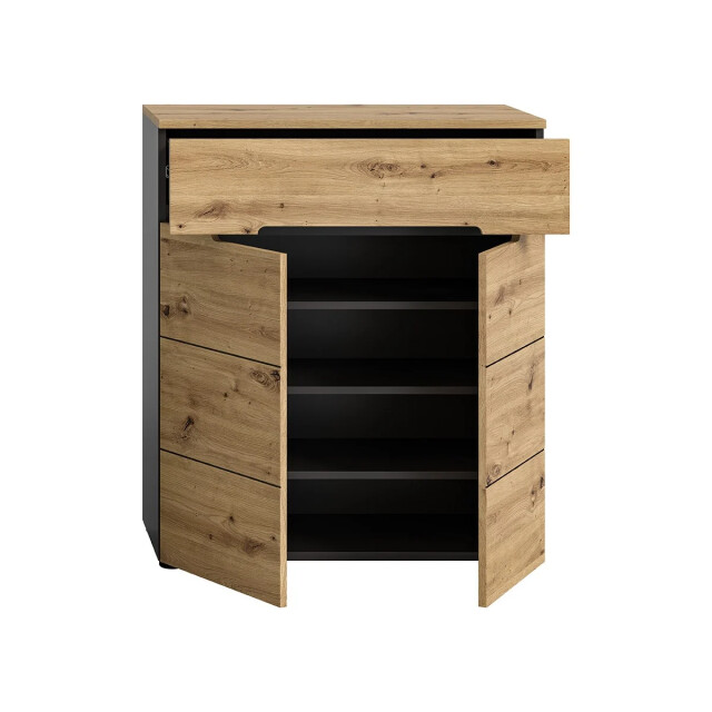 CaliCosy Schoenenkast met 2 deuren en 1 lade l80 cm canu 2951194 large