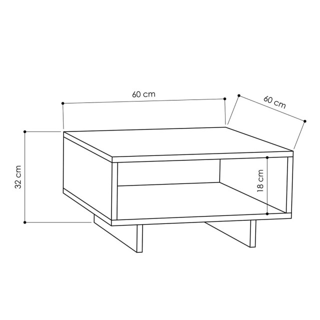 CaliCosy Salontafel 1 plank l60 cm hola 2937465 large