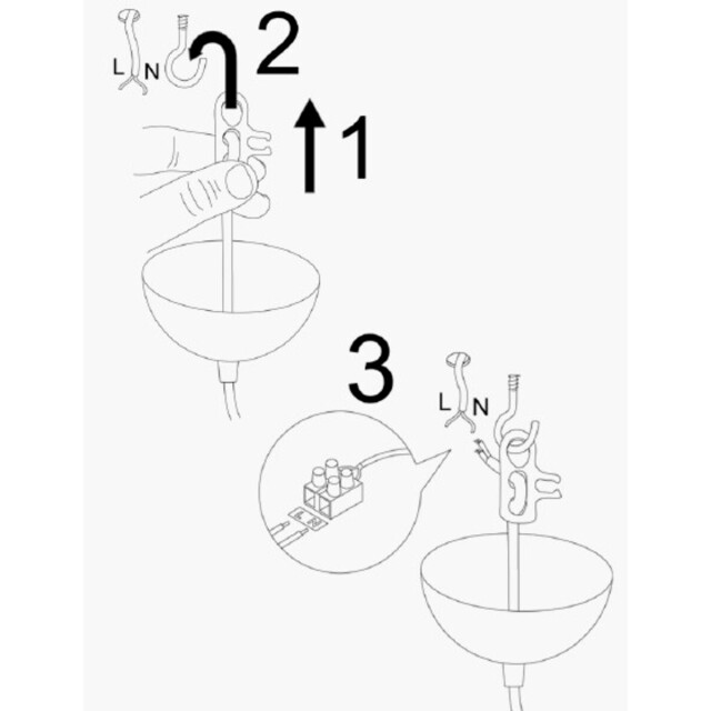 CaliCosy Draad hanglamp van metaal d50 cm fleur 3067173 large