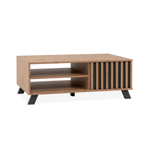 CaliCosy Salontafel 1 deur en 2 nissen decor eiken ambachtelijk l111 cm lublin 2930160 large