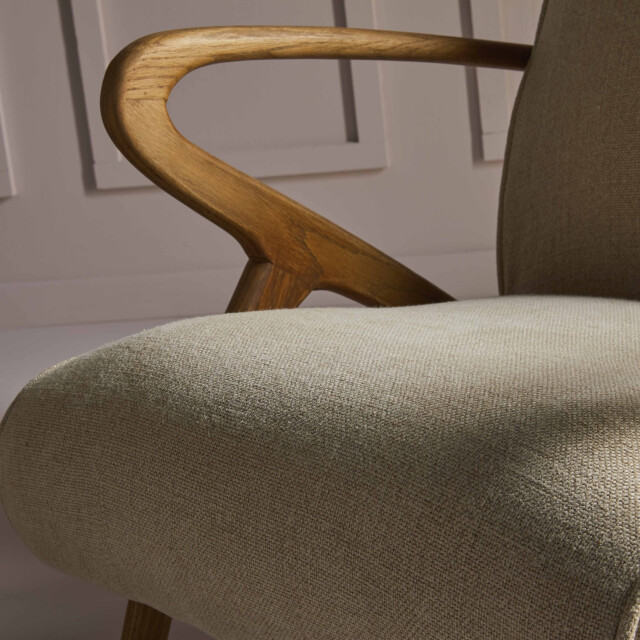 Signature Fauteuil van eikenhout en linnen zitting jean 2931760 large