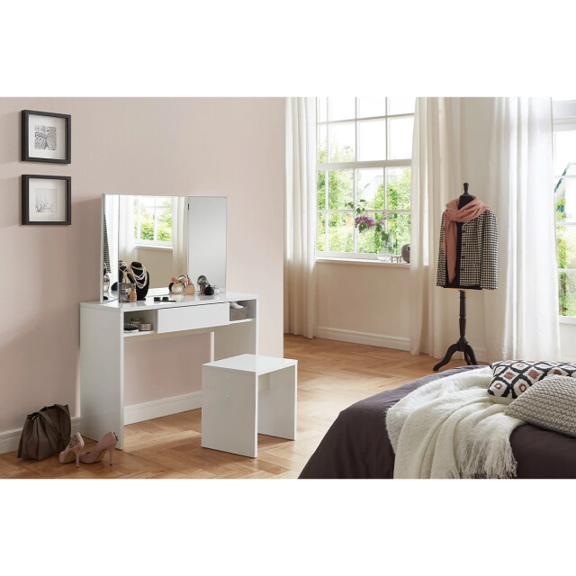 CaliCosy Kaptafel 1 lade 2 nissen met spiegel schminki 2937085 large