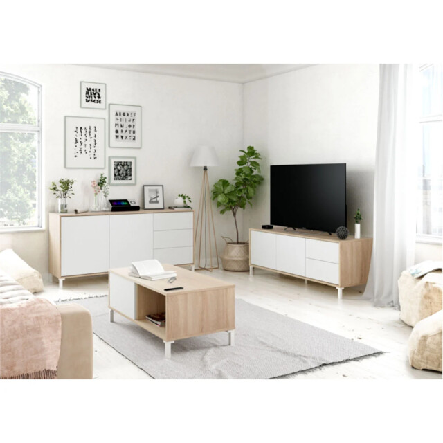 CaliCosy Dressoir met 3 laden l154 cm brooklyn 2937025 large