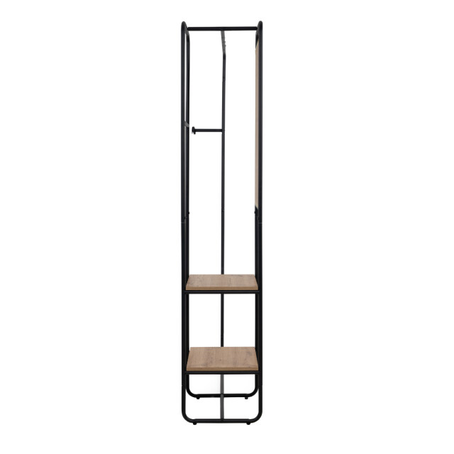 CaliCosy Kapstok van gelakt metaal met 6 haken, 2 planken en 1 spiegel h185 cm luton 3016573 large