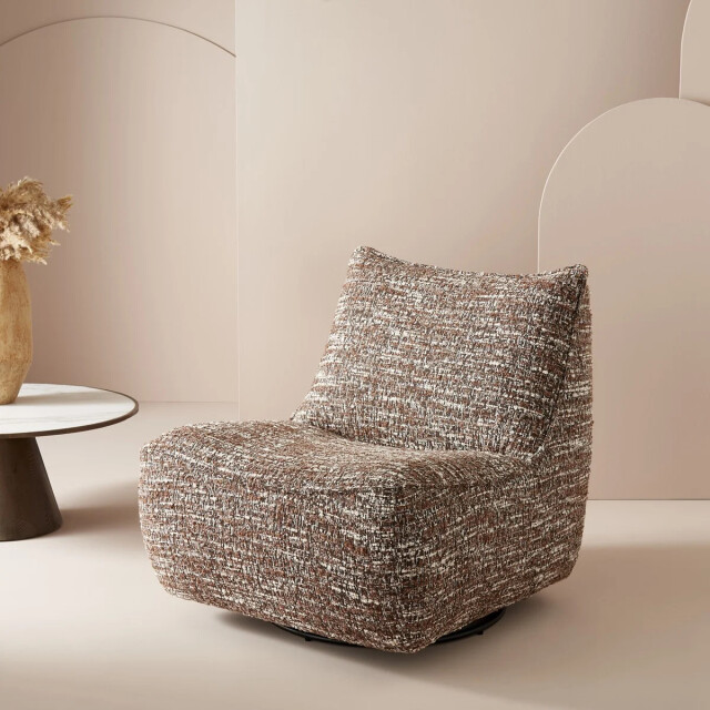 Signature Draaibare fauteuil in stof l85 cm luke 3060994 large