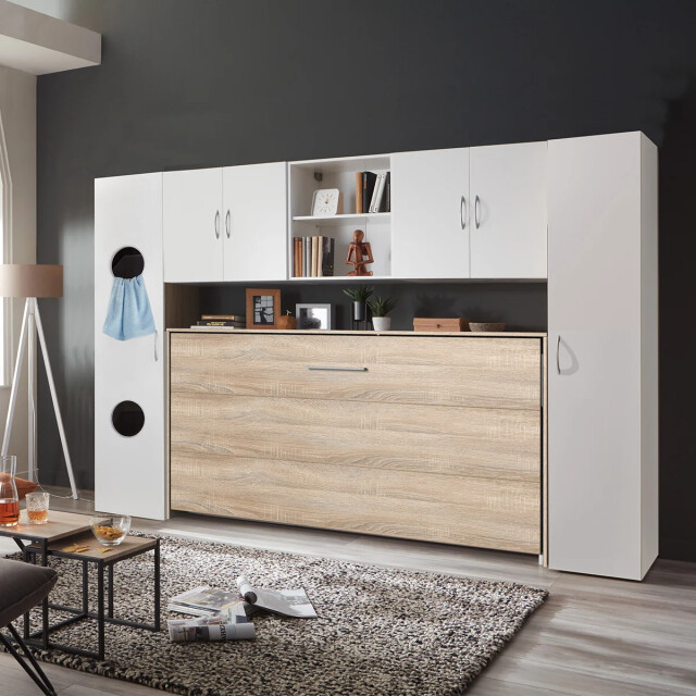 CaliCosy Opklapbaar bed horizontaal 1 persoon 90x200 l212 cm 2937665 large