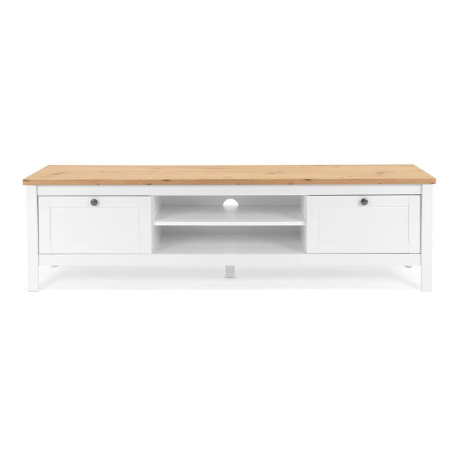 CaliCosy Tv-meubel 2 laden l160 cm witte decoratie bergen 2929980 large