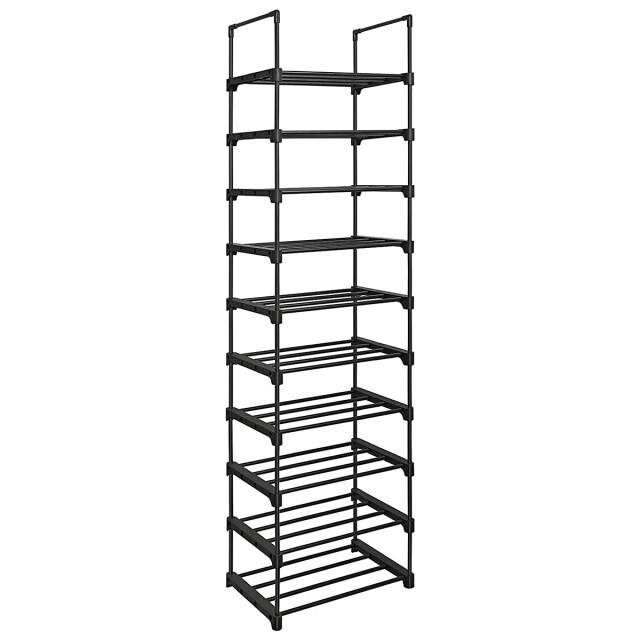 CaliCosy Schoenenrek van zwart ijzer met 10 moduleerbare niveaus l45 x h174 cm 2929400 large
