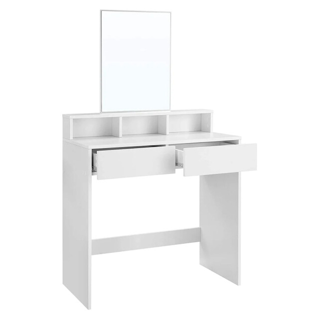 CaliCosy Kaptafel wit met 1 spiegel en 2 laden l80 x h140 cm 2930001 large