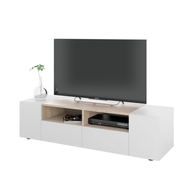 CaliCosy Tv-meubel met 4 deuren en 2 opbergvakken tamiko l138 cm 2936946 large