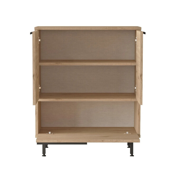 CaliCosy Schoenenkast met 2 deuren en 1 klep in notendecor h90,4 cm 3042293 large