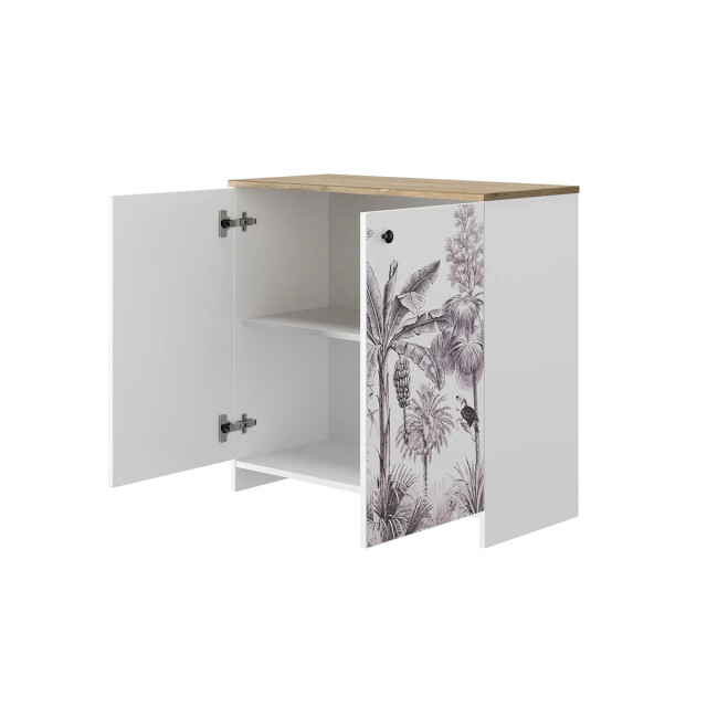 CaliCosy Opslagkast met exotische print en 2 deuren l36 cm 2930321 large