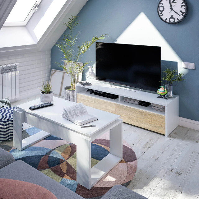 CaliCosy Salontafel met opklapbaar blad l102 cm ciara 2937306 large