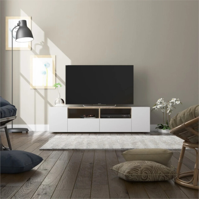 CaliCosy Tv-meubel met 4 deuren en 2 opbergvakken tamiko l138 cm 2936946 large