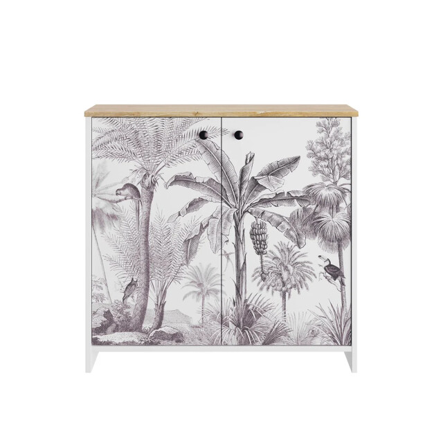 CaliCosy Opslagkast met exotische print en 2 deuren l36 cm 2930321 large