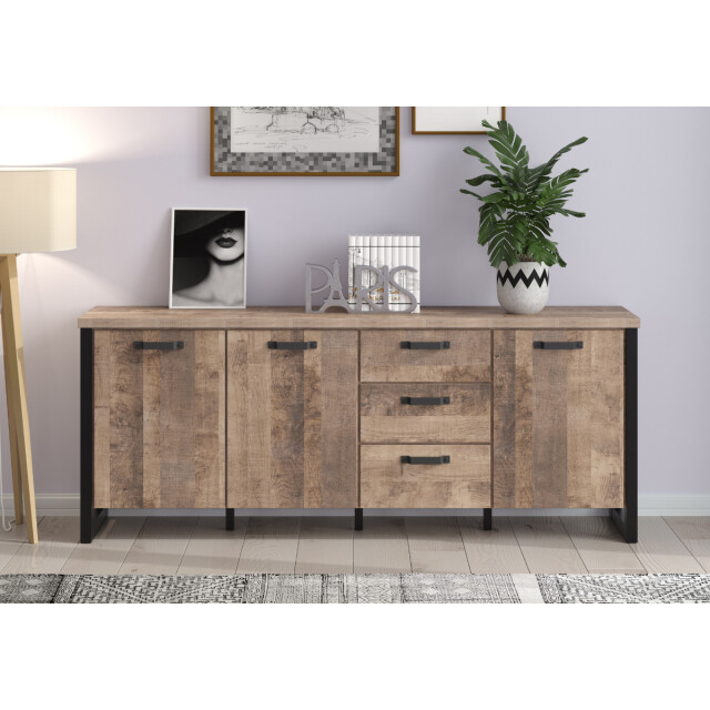 CaliCosy Laag dressoir met 3 deuren en 3 lades l214 cm emile 3042533 large