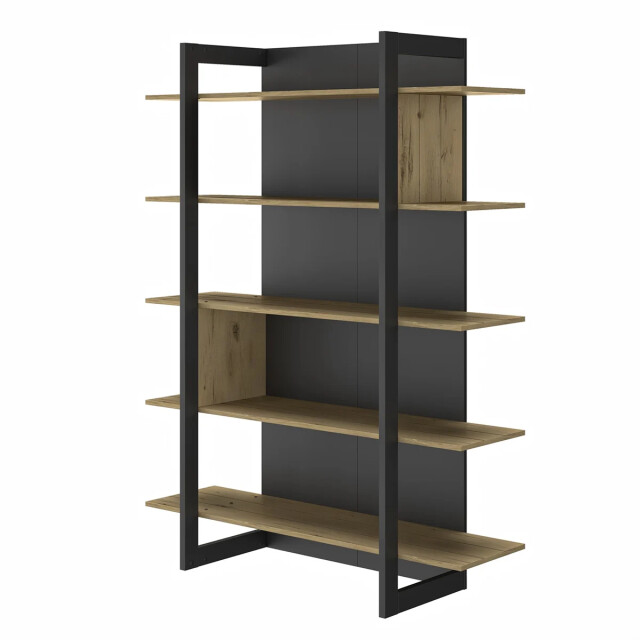 CaliCosy Industriële bibliotheek 5 planken l136 cm russel 2931901 large
