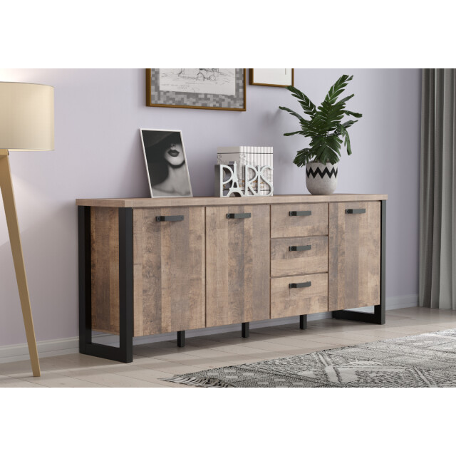 CaliCosy Laag dressoir met 3 deuren en 3 lades l214 cm emile 3042533 large