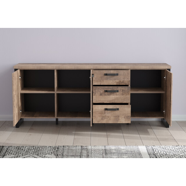 CaliCosy Laag dressoir met 3 deuren en 3 lades l214 cm emile 3042533 large