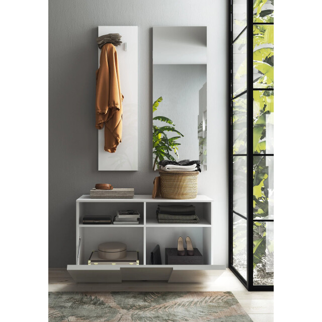 CaliCosy Set 3 stuks met klein meubel, wandkapstok en spiegel dama h165 cm 2937406 large