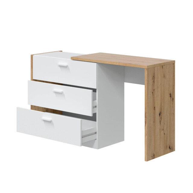 CaliCosy Commode 3 laden met uitschuifbaar bureau l81 tot 130 cm kommo 2991323 large
