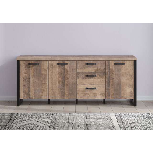 CaliCosy Laag dressoir met 3 deuren en 3 lades l214 cm emile 3042533 large