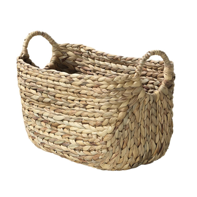 CaliCosy Water hyacint mand met handvaten hoogte 22cm 2929022 large