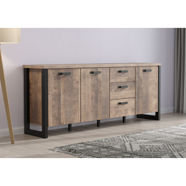 CaliCosy Laag dressoir met 3 deuren en 3 lades l214 cm emile 3042533 large