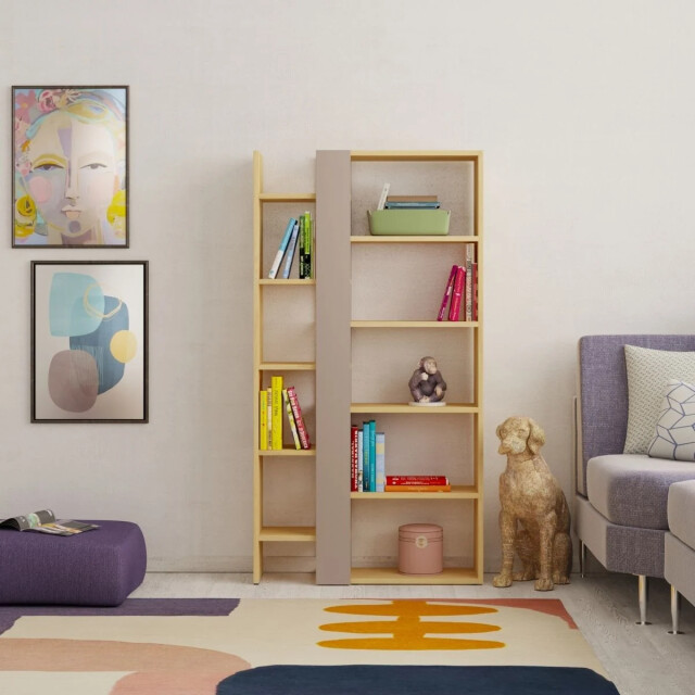CaliCosy Boekenkast 5 planken l80 x h152 cm axel 2937366 large