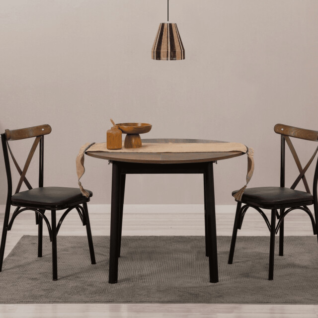 CaliCosy Uitschuifbare tafel van 100 tot 131 cm met massief houten poten vina 3061554 large