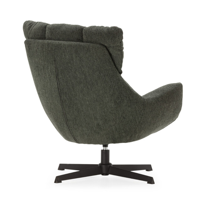 CaliCosy Fauteuil in gewatteerde stof met zwarte metalen poten h89 cm odette 3084070 large